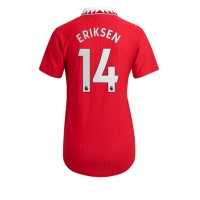 Fotbalové Dres Manchester United Christian Eriksen #14 Dámské Domácí 2022-23 Krátký Rukáv